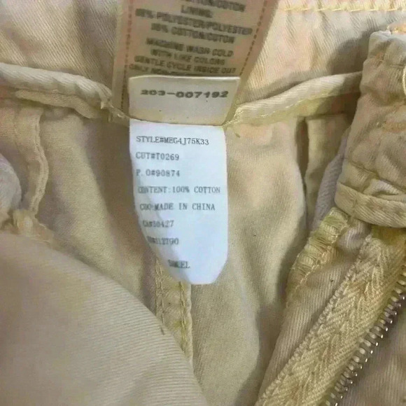 True Religion Y2K Men’s 40 Canary Yellow Distressed Heavyweight Cargo Shorts - Picture 7 of 15